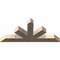 Ekena Millwork Saratoga Smooth Timber Gable Bracket, Douglas Fir, 60"W x 27"H x 5 1/2"D x 5 1/2"F, 11/12 Pitch GBW060X27X0606SAR00SDF - alternate 2